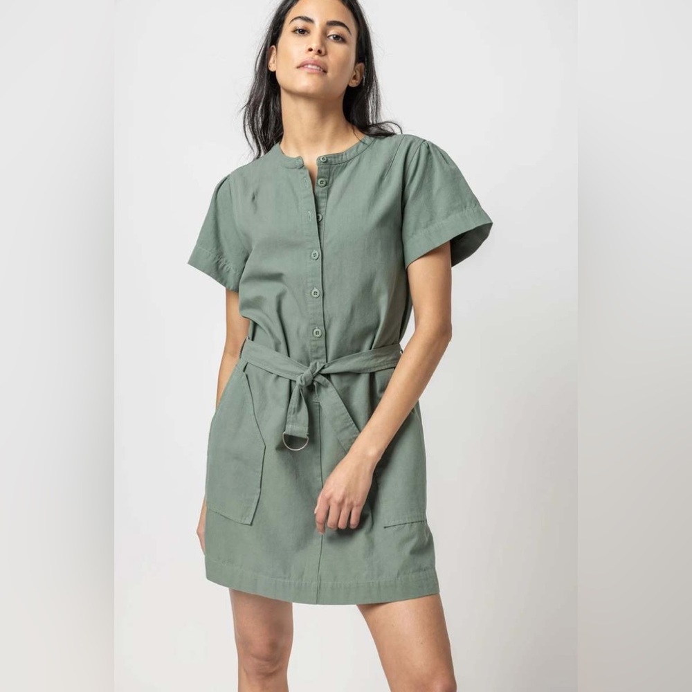 Lilla P Half-Placket Canvas Dress